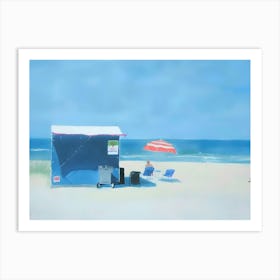 Beach Hut 2 Art Print