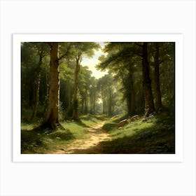 The Forest Of Fontainebleau 1834 Art Print