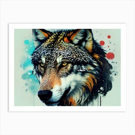 Wolf Painting 29 Art Print