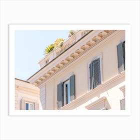 Beautiful Mediterranean Home In Sunny Rome Art Print
