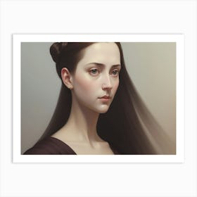 Portrait Of A Young Woman Art Print