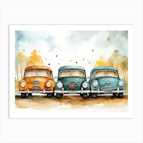 Adorable Journeys Watercolor Wonders Art Print