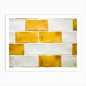 Yellow And White Tile 20190323162517ppub Art Print