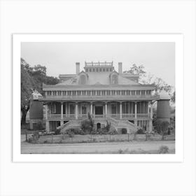 San Francisco Plantation House On River Road Near Convent, Louisiana By Russell Lee Art Print