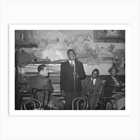 Entertainers At African American Tavern,Chicago, Illinois By Russell Lee Art Print