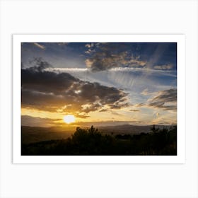 Sunset In Lucania Art Print