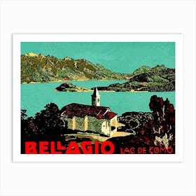 Bellagio And the Lake Como, Italy Art Print