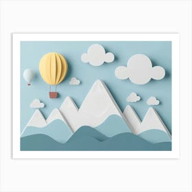 3d Paper Art Art Print