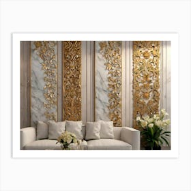 Gold Wall Art Art Print