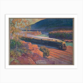 New York Central Lines Train Travel Poster Art Print