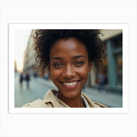 Portrait Of Young African American Woman 1 Art Print