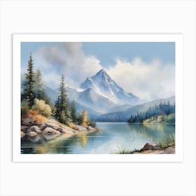 Mountain Lake Art Print