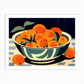 Oranges Cut Out 3 Art Print