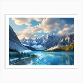 Lake In The Mountains 2 Art Print