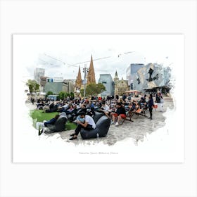 Federation Square, Melbourne, Victoria Art Print