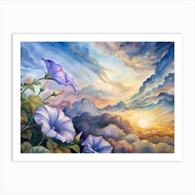 A Dramatic View Of Morning Glory Clouds Rolling Ac (1) Art Print