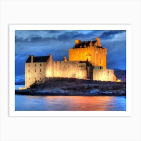 Eilean Donan Castle Scotland HDR 3 Art Print