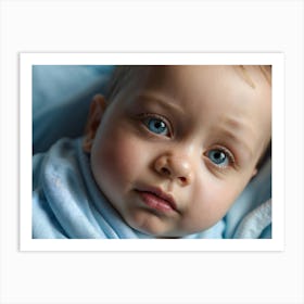 Blue Eyes Baby 2 Art Print