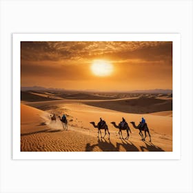 Leonardo Kino Xl A Stunning Image Depicting A Caravan Of Camel 3 (1) Poster