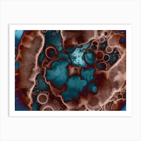 Abstraction Of Rain In Space Art Print