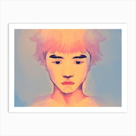 Boy angel Art Print