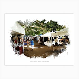 Eumundi Markets, Sunshine Coast, Queensland Art Print