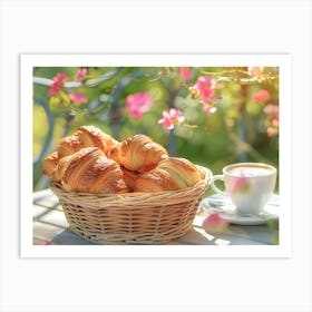 Croissants And Coffee 4 Art Print