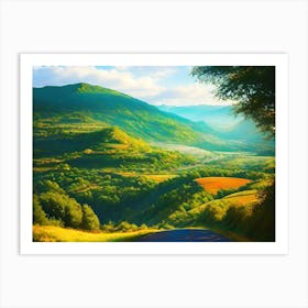 Road To The Mountains Art Print