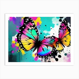 Colorful Butterflies 142 Art Print