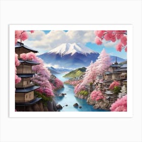 Cherry Blossoms In Japan 10 Art Print