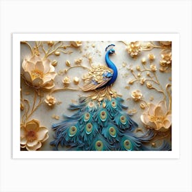 Peacock 40 Art Print