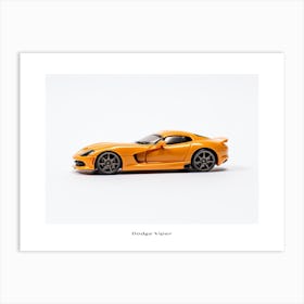 Toy Car Dodge Viper Orange Poster Art Print
