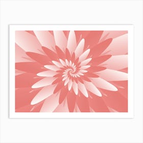 Flower Pattern Spiral 2 Art Print