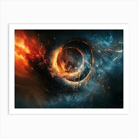 Space Explosion Art Print