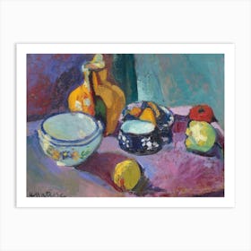 Dishes And Fruit, Henri Matisse Art Print
