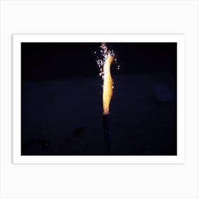 Fireworks Burned In The Dark Art Print