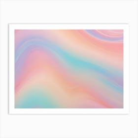 Abstract Background Featuring Swirling, Vibrant Colors In Shades Of Pink, Blue, And Purple, Creating A Dynamic And Artistic Effect Art Print