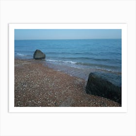 Rocks on a Beach 1 Art Print