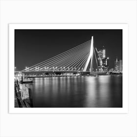 Iconic Erasmus Bridge Rotterdam Art Print