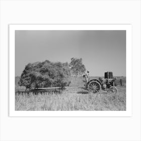 Latest Method Of Transporting Rice From The Field To Thresher, Near Crowley, Louisiana By Russell Lee Art Print