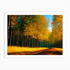 Autumn Road 8 Art Print