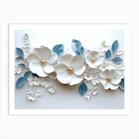 Paper Flower Wall Art 23 Art Print