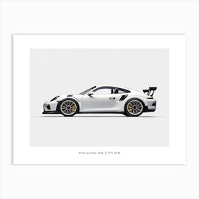 Toy Car Porsche 911 Gt3 Rs White Poster Art Print