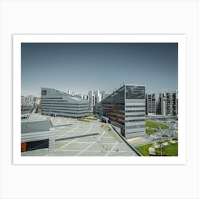 Print of City skyline, Milan, Italy, Europe. Casa Milan - Cityscape Art Print Art Print