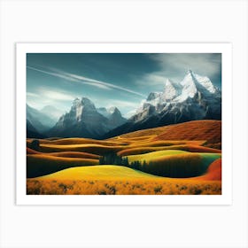 Autumn In The Mountains 5 Art Print