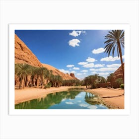 Desert Landscape In Morocco Art Print