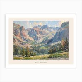 Western Landscapes Rocky Mountains 3 Poster Art Print