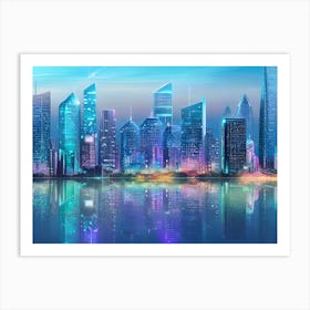 Futuristic Cityscape 17 Art Print