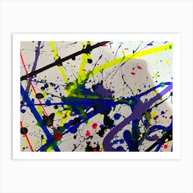 Splatter Painting Art Print