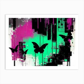 Butterflies In The Sky 37 Art Print